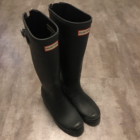 Matte Black Hunter Tall Rainboots - Picture 3 of 3